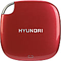 Hyundai 256GB Portable External Solid State Drive, HTESD250R, Candy Apple Red