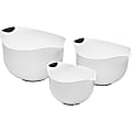 Cuisinart Set of 3 Mixing Bowls (White) - Dishwasher Safe - 8.5" Diameter - Plastic Body - 3 1 thumbnail image