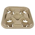 Boardwalk® 4-Cup Trays, 2" x 8 7/8", Kraft, Pack Of 300 Trays 1 thumbnail image