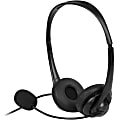 Aluratek Wired USB Stereo Headset with Noise Reducing Boom Mic and In-Line Controls - Stereo - USB Type A - Wired - Over-the-head - Binaural - Noise Reduction Microphone - Black