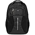 Lorell Carrying Case (Backpack) for 15.6" Notebook - Black - Polyester, Mesh, Elastic - Shoulder Strap, Handle