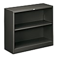 HON® Brigade® Steel Modular Shelving Bookcase, 2 Shelves, 29"H x 34-1/2"W x 12-5/8"D, Charcoal 1 thumbnail image