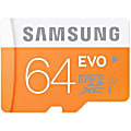 Samsung EVO 64 GB Class 10 microSDXC - 10 Year Warranty 1 thumbnail image