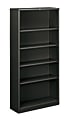 HON® Brigade® Steel Modular Shelving Bookcase, 5 Shelves, 71"H x 34-1/2"W x 12-5/8"D, Charcoal 1 thumbnail image