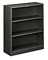 HON® Brigade® 3 Shelf Traditional Modular Shelving Bookcase,41"H x 34-1/2"W x 12-5/8"D, Charcoal 1 thumbnail image