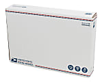 United States Post Office Fold Over Flap Shipping Box, 12-1/4" x 3" x 17-5/8", White