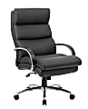 Boss Office Products Heavy-Duty Ergonomic High-Back Chair, Black/Chrome
