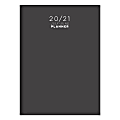 TF Publishing Medium Academic Monthly Planner, 7-1/2” x 10-1/4”, Charcoal, July 2020 To June 2021