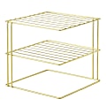 Better Houseware Brass Corner Storage Rack, 2-Shelves, Gold 1 thumbnail image