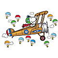 Eureka Peanuts® Giant Flying Ace Snoopy Bulletin Board Set, Multicolor