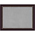 Amanti Art Magnetic Bulletin Board, Steel/Aluminum, 32" x 24", Signore Bronze Wood Frame 1 thumbnail image