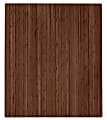 Anji Mountain Roll-Up Chair Mat, Rectangular, 42" x 48", Walnut