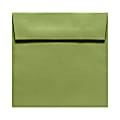 LUX Square Envelopes, 5 1/2" x 5 1/2", Gummed Seal, Avocado Green, Pack Of 1,000