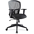 Lorell® Plastic Back Flex Chair, Black