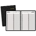 AT-A-GLANCE® 30% Recycled 2-Person Daily Appointment Book, 8" x 10 7/8", Black, January-December 2017
