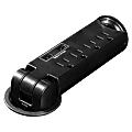 Lorell® 4-Outlet Pull-Out Surge Protection Desktop Power Strip, 8' Cord, Black 1 thumbnail image