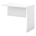 kathy ireland® Office by Bush Business Furniture Echo 36"W Desk Return, Pure White
