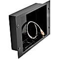Peerless Recessed Cable Management and Power Storage Accessory Box IBA2 - Mounting kit (cable box) - cold-rolled steel, fused epoxy - gloss black - in-wall mounted