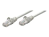 Intellinet Network Patch Cable, Cat6, 0.5m, Grey, CCA, U/UTP, PVC, RJ45, Gold Plated Contacts, Snagless, Booted, Lifetime Warranty, Polybag - Patch cable - RJ-45 (M) to RJ-45 (M) - 1.6 ft - UTP - CAT 6 - molded, snagless - gray