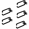 StarTech.com 5-Pack 1U Vertical Cable Management D-Ring Hooks, Server Rack Cable Management, Cable Manager, Network Rack Wire Organizers 1 thumbnail image