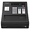 Sharp Entry Level Electronic Cash Register - 80 PLUs - 4 Clerks - 8 Departments - Drum Printing