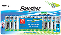Energizer® Eco Advanced AA Alkaline Batteries, Pack Of 12