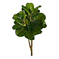 Nearly Natural Fiddle Leaf Fig 30”H Artificial Tree, 30”H x 9”W x 9”D, Green 1 thumbnail image