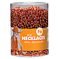 Amscan Bead Necklaces, 30", Orange, Pack Of 50 Necklaces 1 thumbnail image