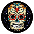 Amscan Paper Halloween Sugar Skull Plates, 10-1/2", 2 Per Pack, Case Of 18 Packs 1 thumbnail image