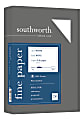 Southworth® 100% Cotton Business Paper, 8 1/2" x 11", 32 Lb, White, Box Of 250