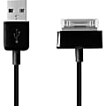 4XEM 30-Pin To USB Cable For Samsung - 3 ft Proprietary/USB Data Transfer Cable for Tablet PC, Cellular Phone - First End: 1 x USB 2.0 Type A - Male - Second End: 1 x 30-pin Proprietary - Male - Black 1 thumbnail image