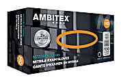 Ambitex® Disposable Powder-Free Nitrile Gloves, Exam, Medium, Black, Case Of 1,000 1 thumbnail image