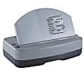 Officemate Electric 2 - 3 Hole Adjustable Eco-Punch, 30% Recycled, Black/Gray/Green 1 thumbnail image