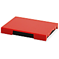 Trodat 4727 Dater Replacement Pad - 1 Each - 1.6" Width x 2.5" Length - Red Ink - Plastic
