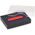 Trodat Stamp Replacement Pad - 1 Each - Blue, Red Ink - Plastic 1 thumbnail image
