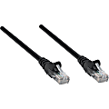 Intellinet Network Patch Cable, Cat5e, 7.5m, Black, CCA, U/UTP, PVC, RJ45, Gold Plated Contacts, Snagless, Booted, Lifetime Warranty, Polybag - Patch cable - RJ-45 (M) to RJ-45 (M) - 25 ft - UTP - CAT 5e - molded, snagless - black
