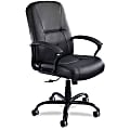 Safco® Serenity Big & Tall Ergonomic Bonded Leather Chair, Black 1 thumbnail image