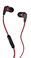 Skullcandy INK'D 2.0 Micd Earbud Headphones, Black/Red