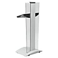 Safco® Rumba® Height-Adjustable Lectern, 52"H x 22"W x 22"D, Silver 1 thumbnail image