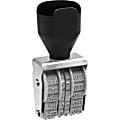 QWIKMARK Heavy Duty Rubber Date Stamps - Date Stamp - 4 Bands - Gray - Metal Frame - 1 Each 1 thumbnail image