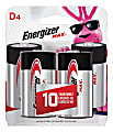 Energizer® Max® D Alkaline Batteries, Pack Of 4 1 thumbnail image