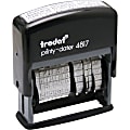 Trodat® Printy Economy 12-Message Date Stamp, Self-Inking, 2" x 0.38", Black 1 thumbnail image
