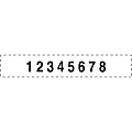 Trodat 10-Digit Self-Ink Number Stamp - Date Stamp - 10 Bands - Black - 1  Each