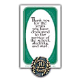 30 Years Of Service Lapel Pin, 5/8", Antique Gold