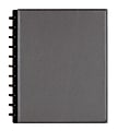 TUL® Discbound Notebook With Pebbled Leather Cover, Letter Size, Narrow Ruled, 60 Sheets, Gunmetal 1 thumbnail image