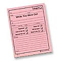 Adams® "While You Were Out" Message Pads, 4 1/4" x 5 1/2", 50 Sheets, Pink, Pack Of 24 1 thumbnail image