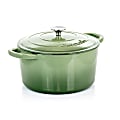 Crock-Pot Artisan 2-Piece Enameled Cast Iron Dutch Oven, 7 Quarts, Pistachio Green