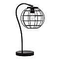 Lalia Home Arched Metal Cage Table Lamp, 20"H, Matte Black