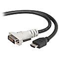 Belkin HDMI to DVI-D Cable - DVI-D Male - Male HDMI - 3ft - Black