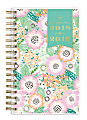 Day Designer For Blue Sky™ Weekly/Monthly Planner, 6 1/8" x 3 5/8, Floral Charm, July 2018 to June 2019